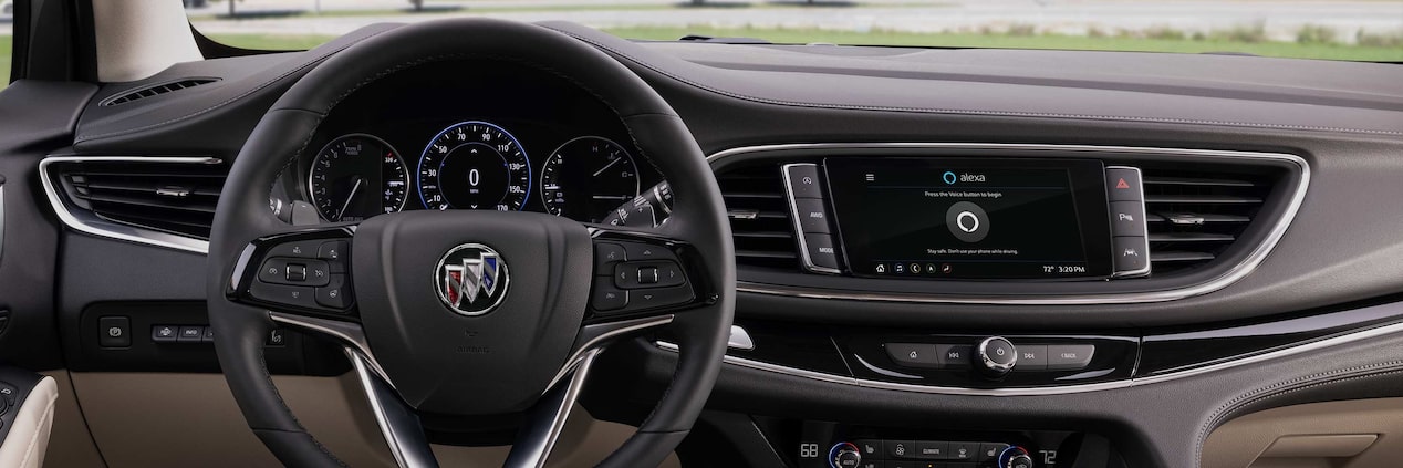 Alexa Built-in Navigation on a Buick Center Console Screen